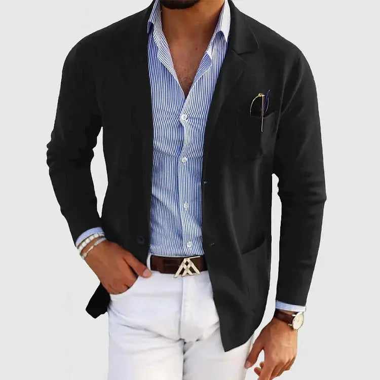 Men's Knit Blazer Jacket
