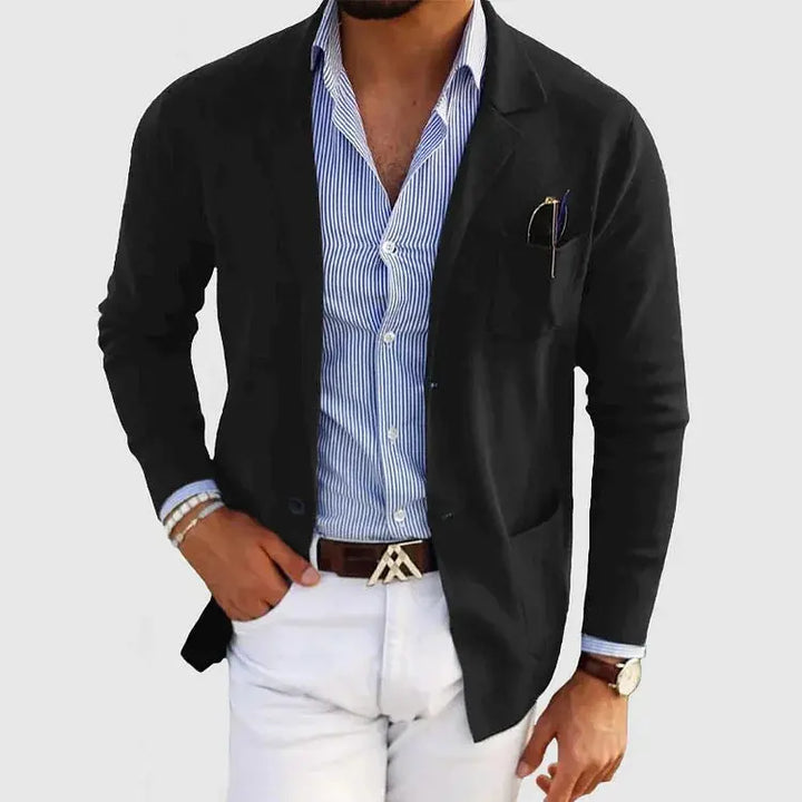 Men's Knit Blazer Jacket