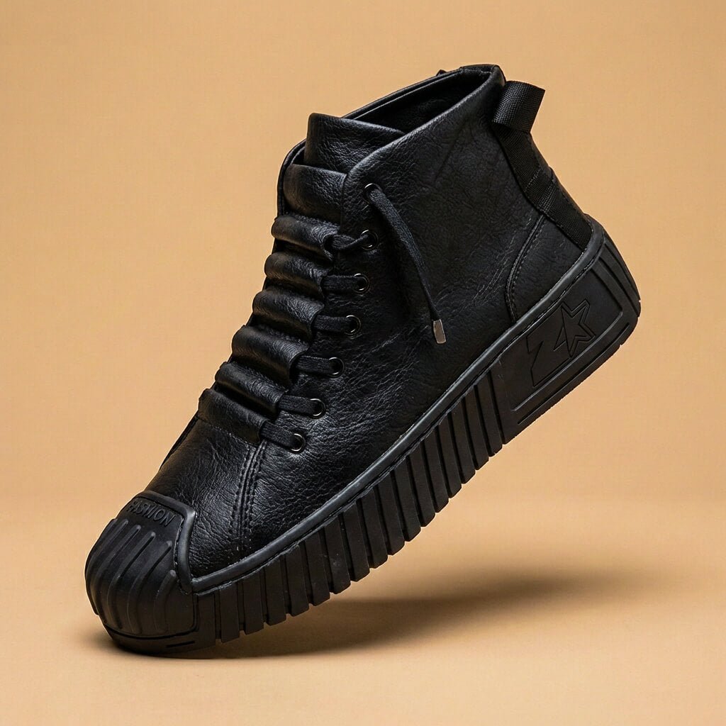 Lawrence High-Top Leather Sneakers