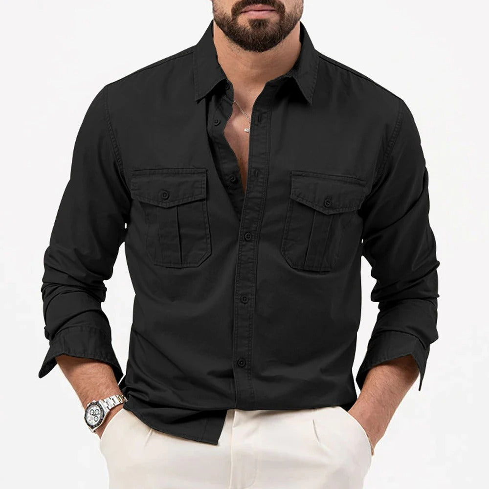 Men's Wrinkle Resistant Button Shirt