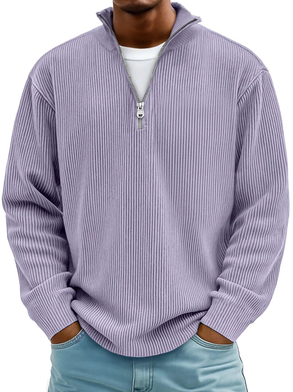 Trendy Zip Sweater