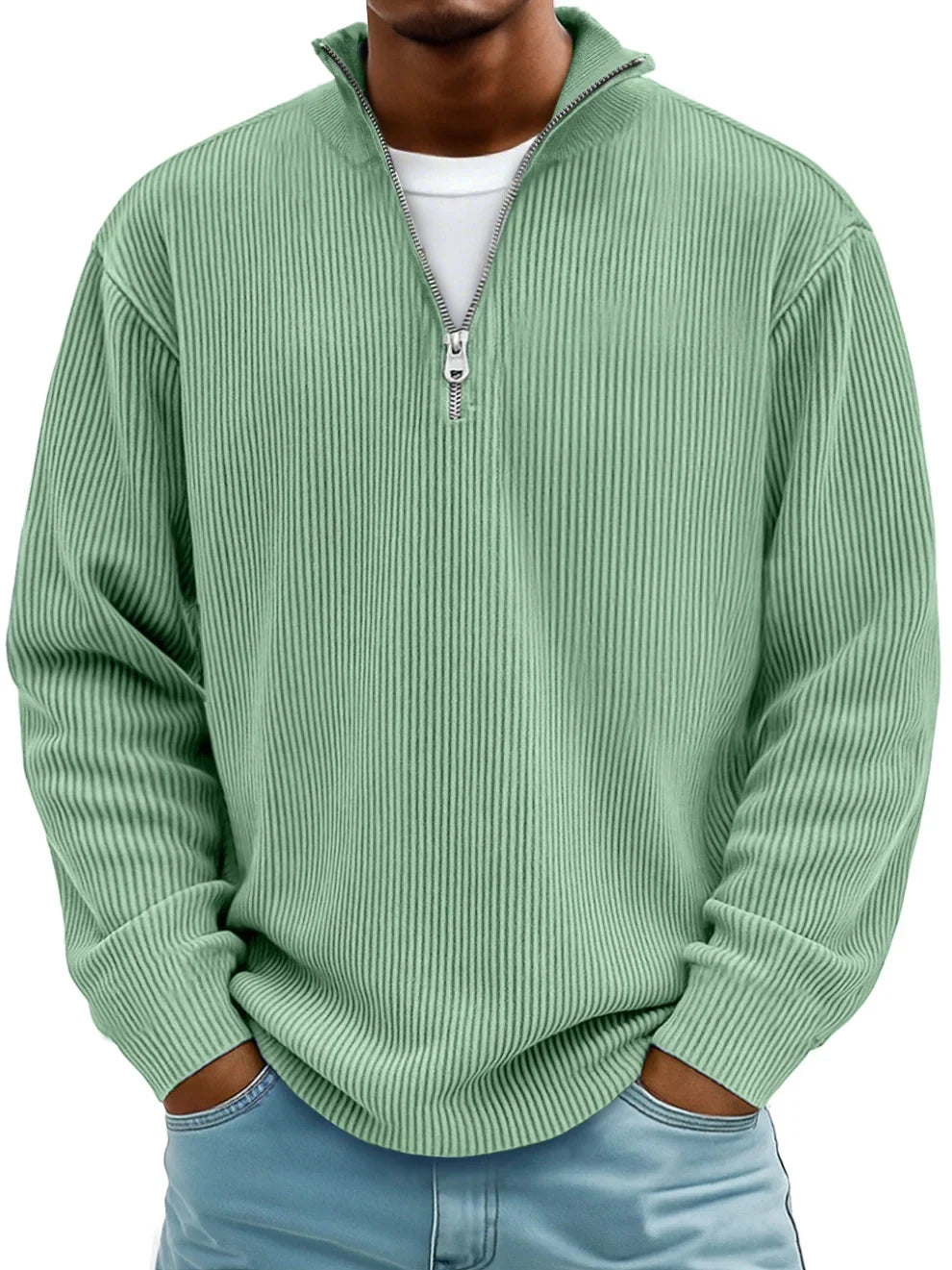 Men's Classic Knit PUllover Half-Zip