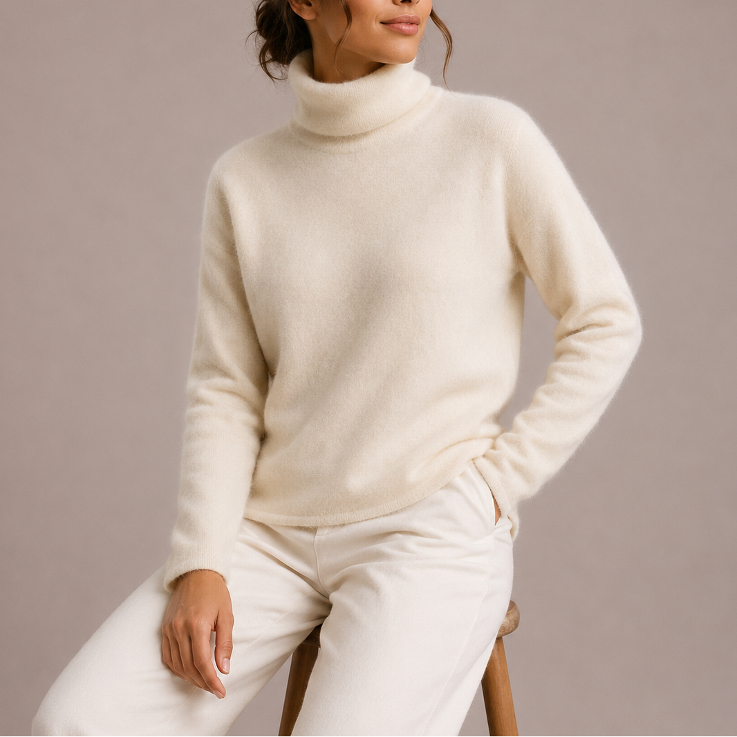Women’s Classic Turtleneck Sweater – Soft Knit Sweater