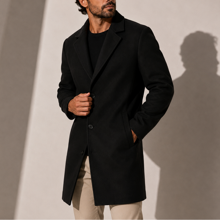 Men’s Overcoat – Classic Tailored Smart Casual Style