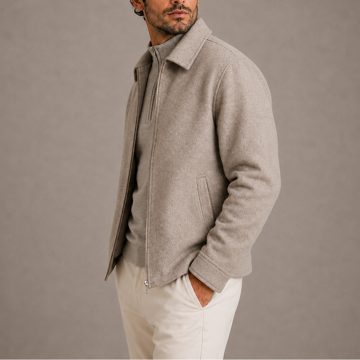 Men’s Collared Zip-Up Jacket