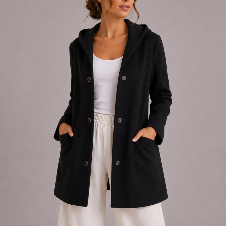 Women's Casual Hooded Cardigan with Pockets