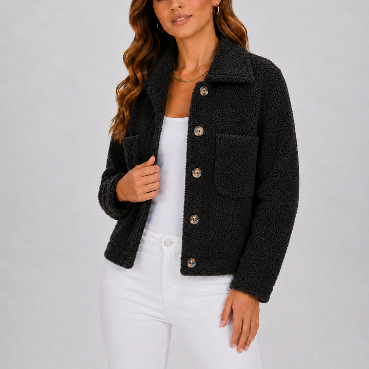 Women’s Casual Knit Blazer Fall Jacket with Pockets