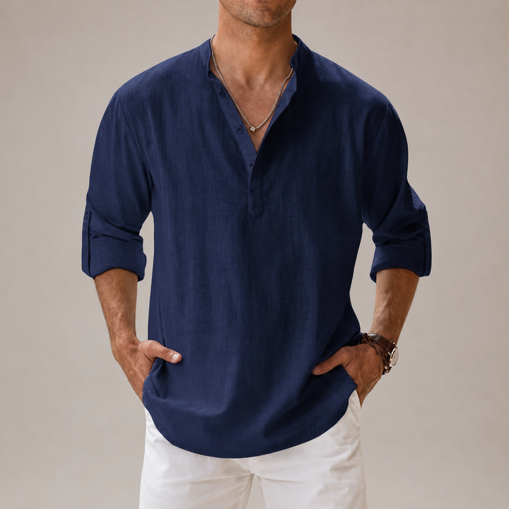 Men’s Cotton Linen Shirt | Lightweight Breathable Summer Shirt