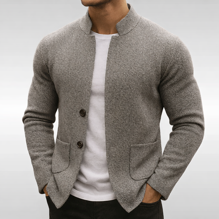Men's Textured Knit Jacket