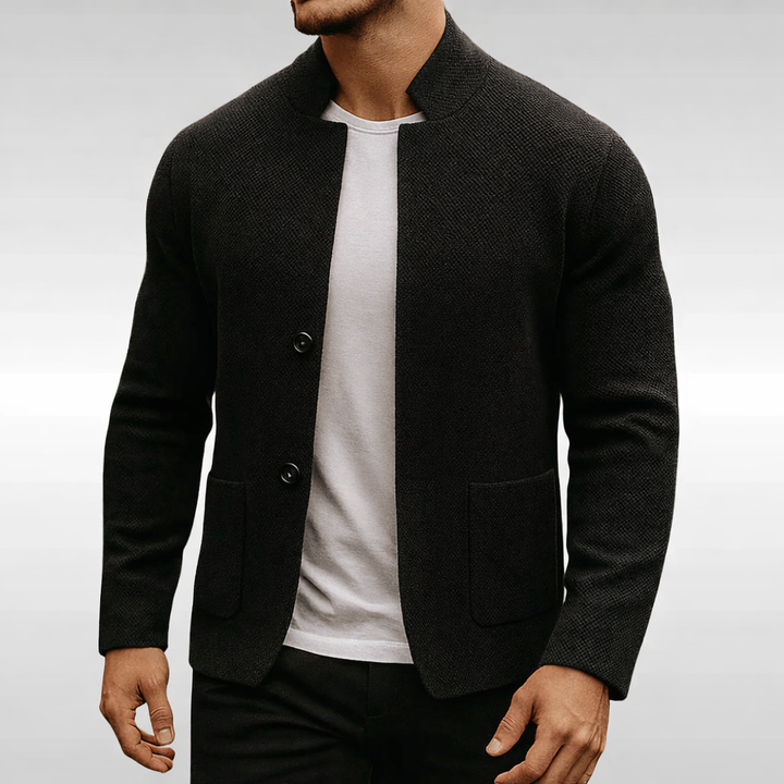 Men's Textured Knit Jacket