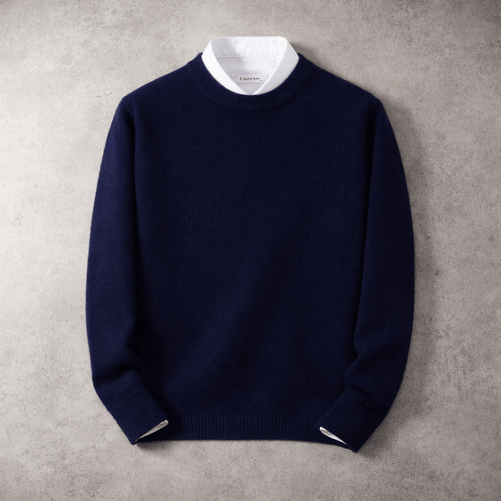 Men's Wool Blend Crew Neck Sweater