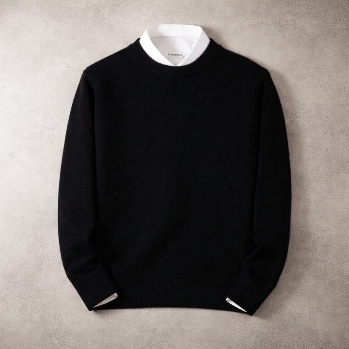 Men's Wool Blend Crew Neck Sweater