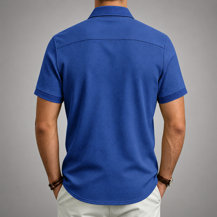 Men's Textured Button Shirt