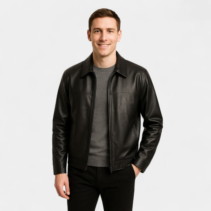 Men's PU Zip Jacket