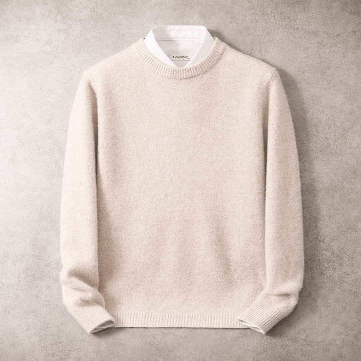 Men's Ribbed Crew Neck Sweater