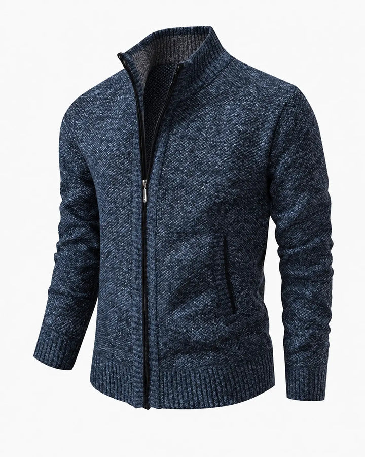 Men's Knit Zip Collar Sweater