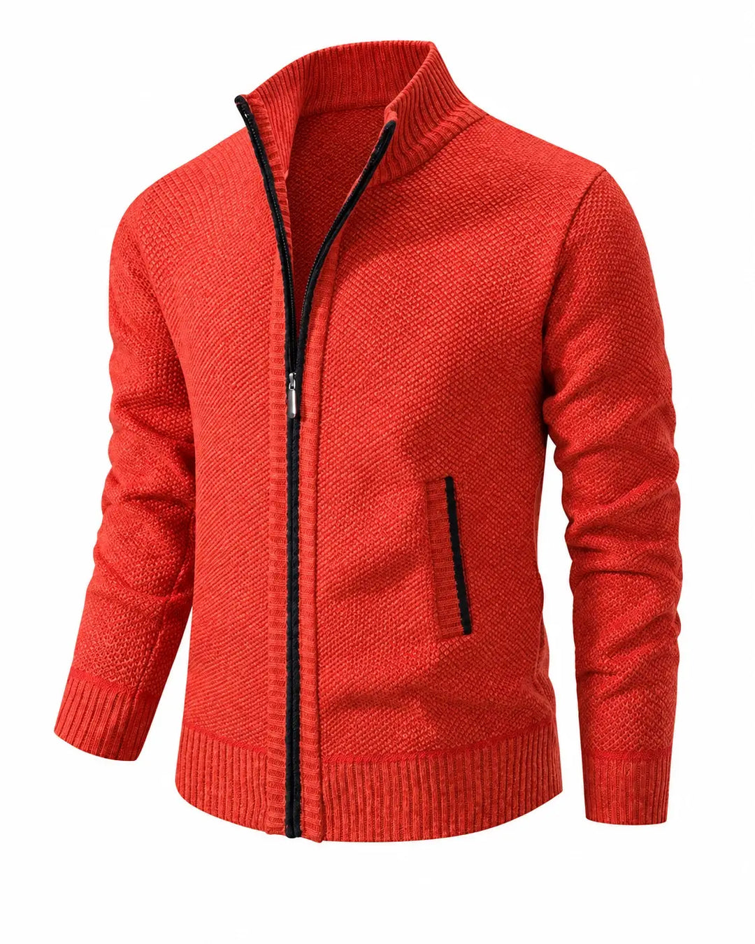 Men's Knit Zip Collar Sweater