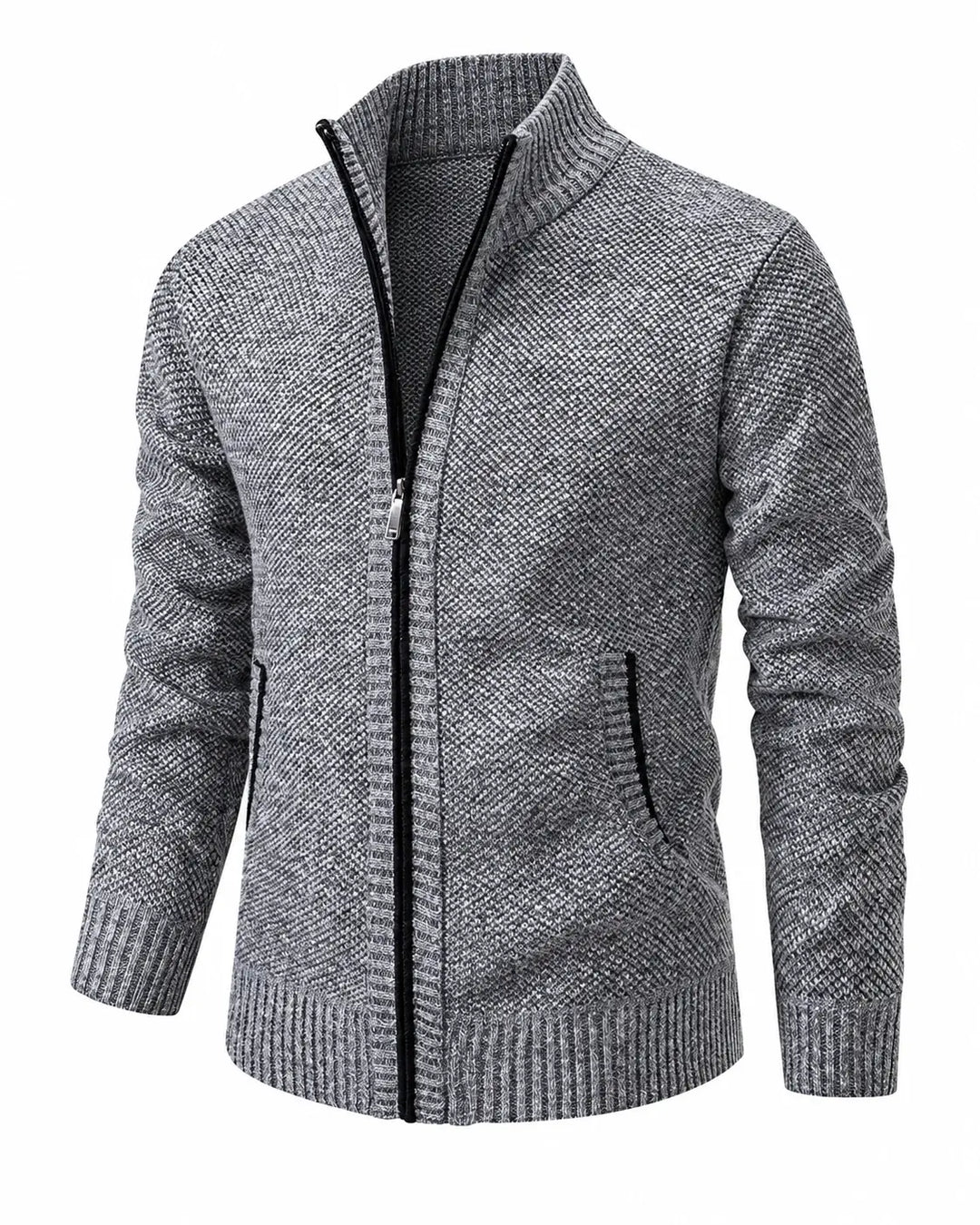 Men's Knit Zip Collar Sweater