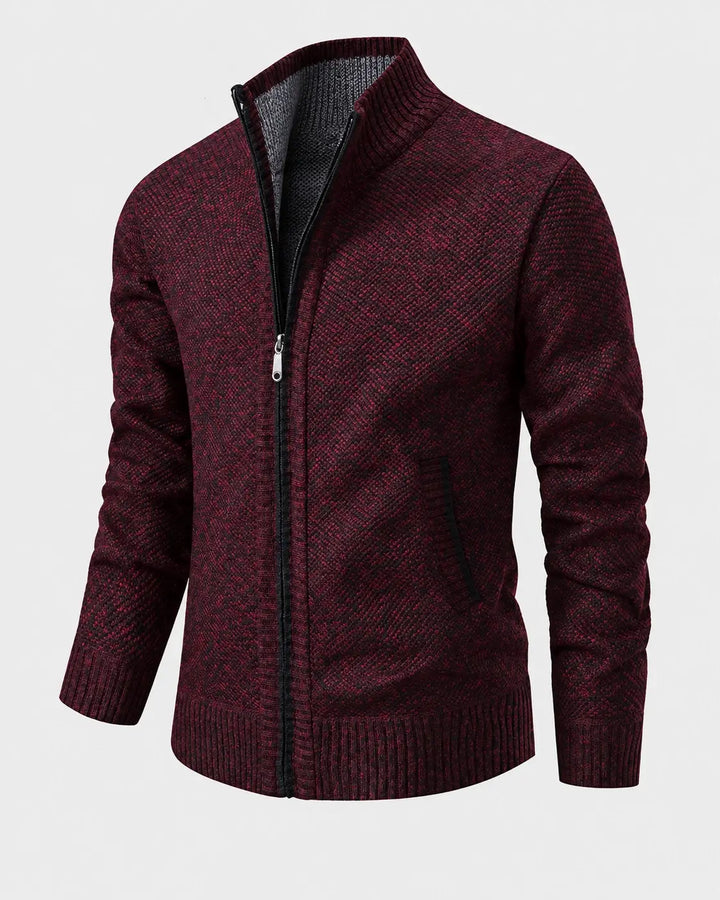 Men's Knit Zip Collar Sweater