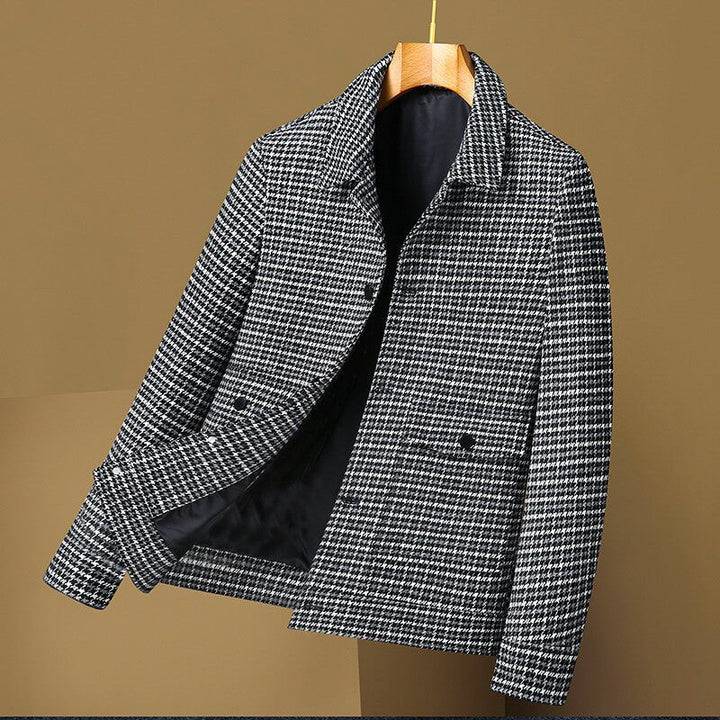 Malcolm Houndstooth Wool Jacket