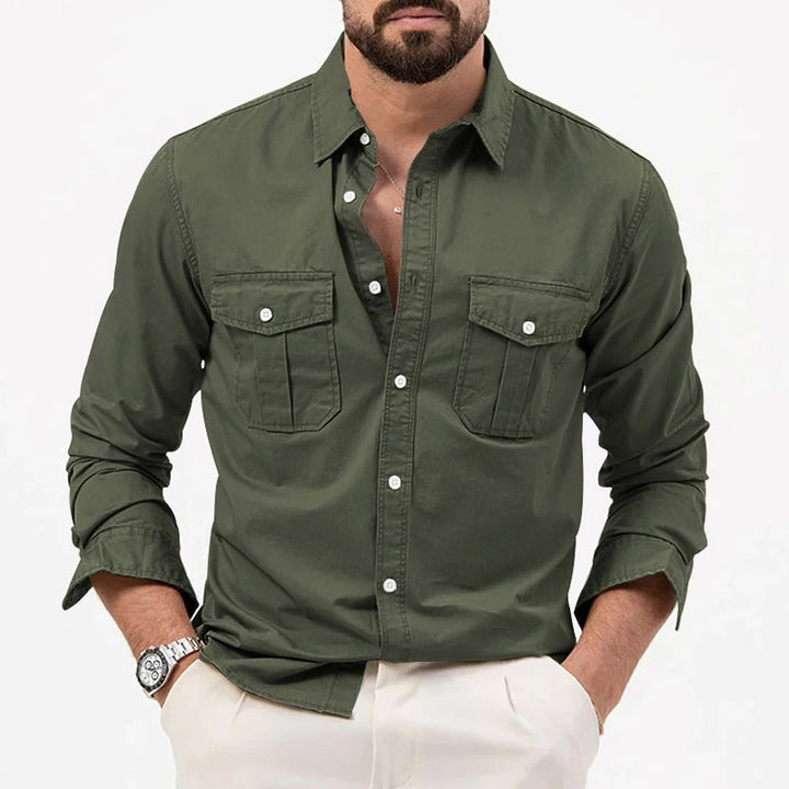 Men's Wrinkle Resistant Button Shirt