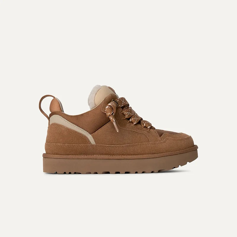 Women’s Fleece-Lined Suede Platform Winter Sneakers