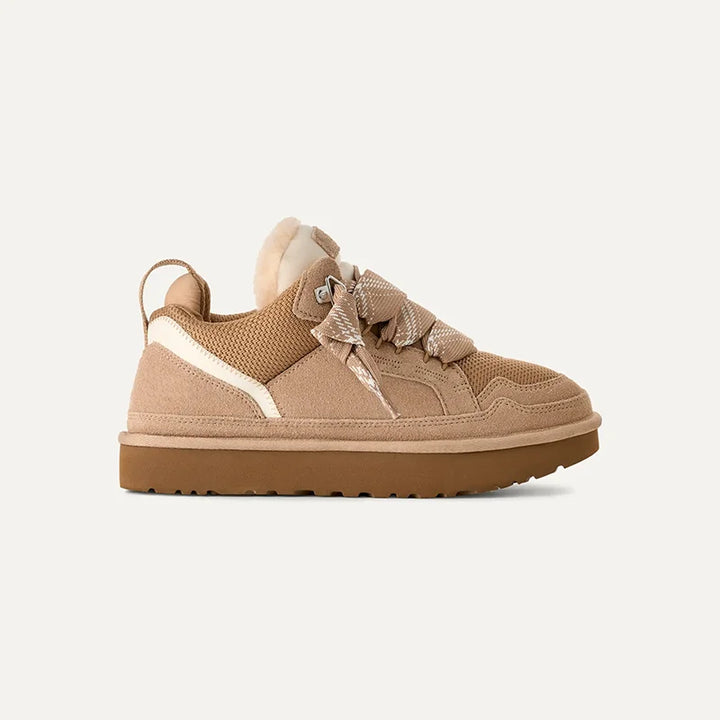 Women’s Fleece-Lined Suede Platform Winter Sneakers