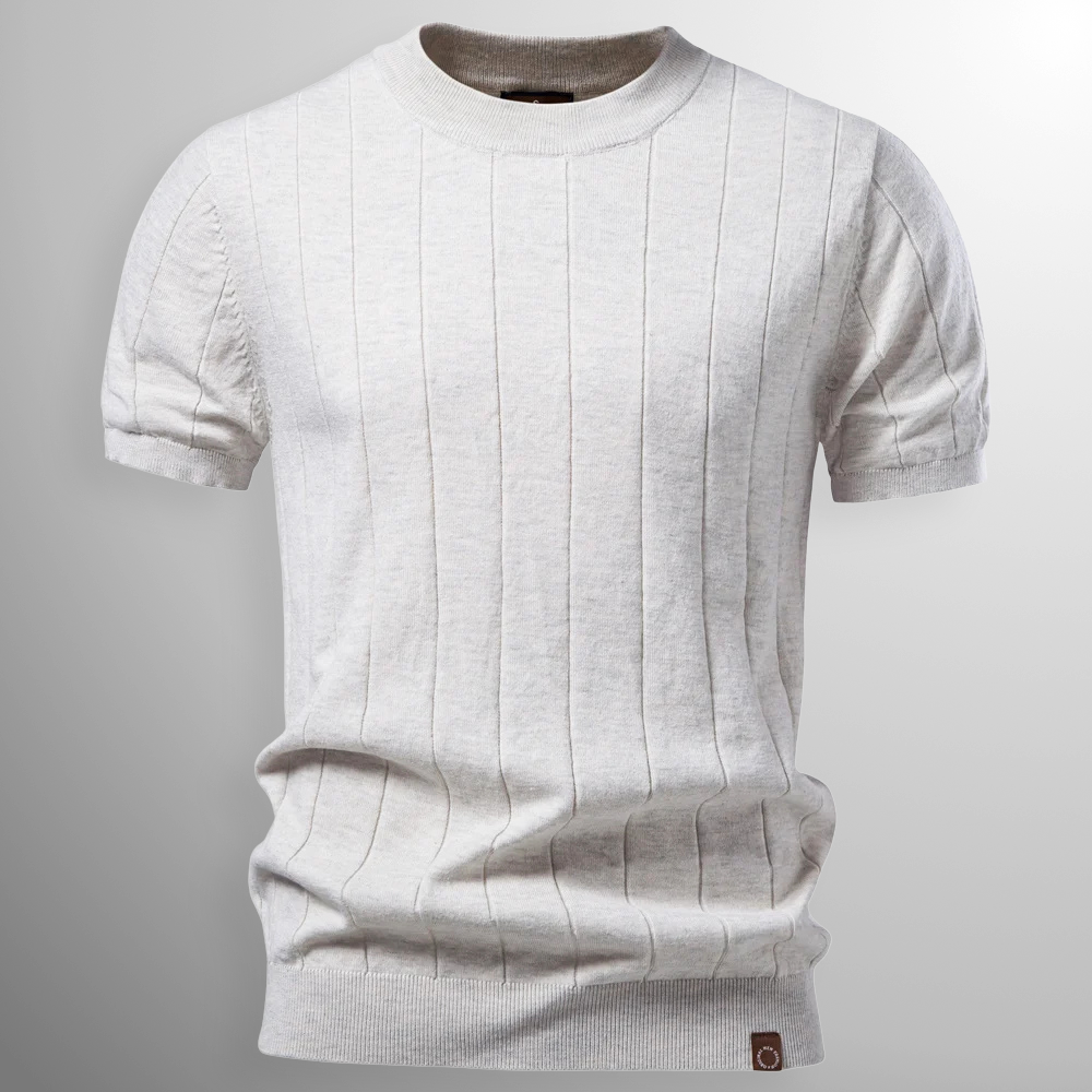 Men's Ribbed Sweater T-Shirt