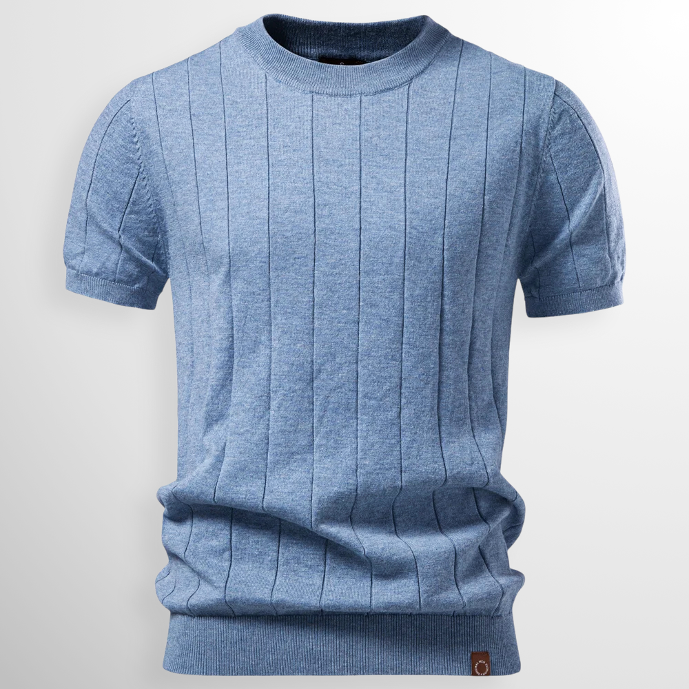Men's Ribbed Sweater T-Shirt