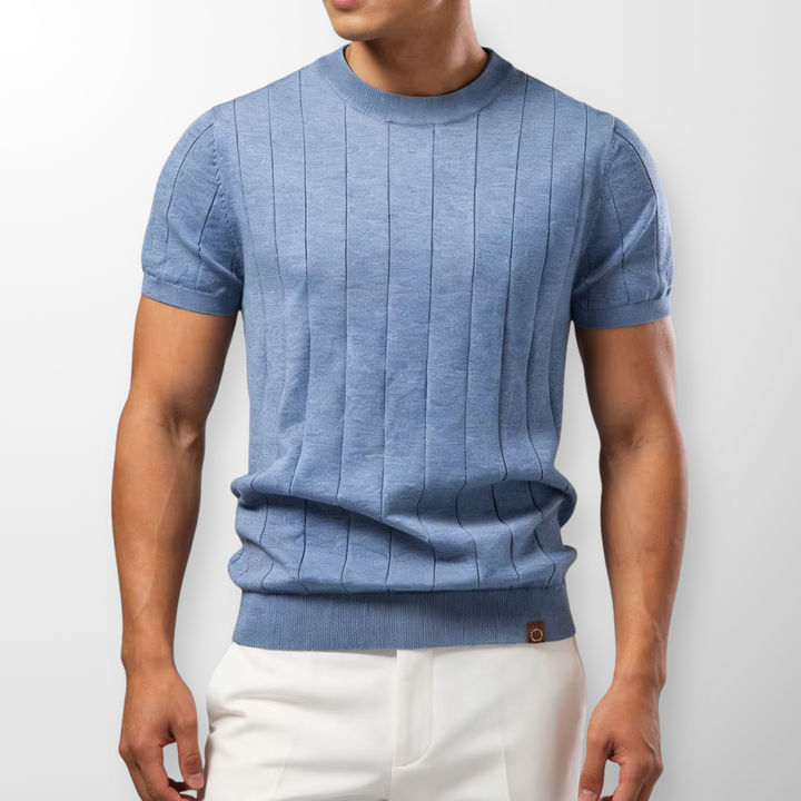 Men's Ribbed Sweater T-Shirt