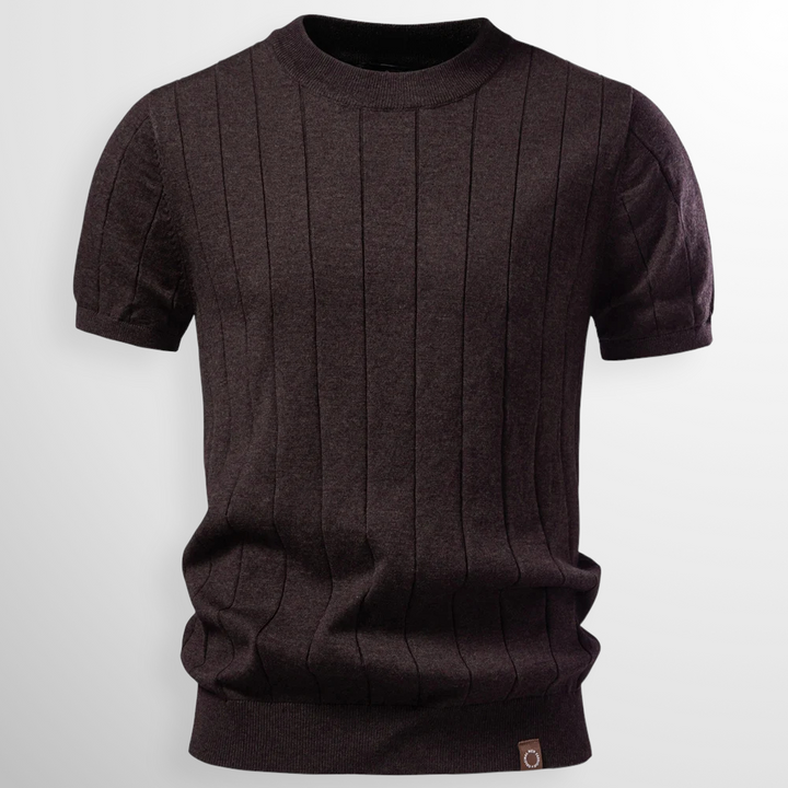 Men's Ribbed Sweater T-Shirt