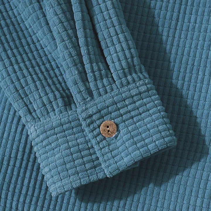 Corduroy Shirt with Hood