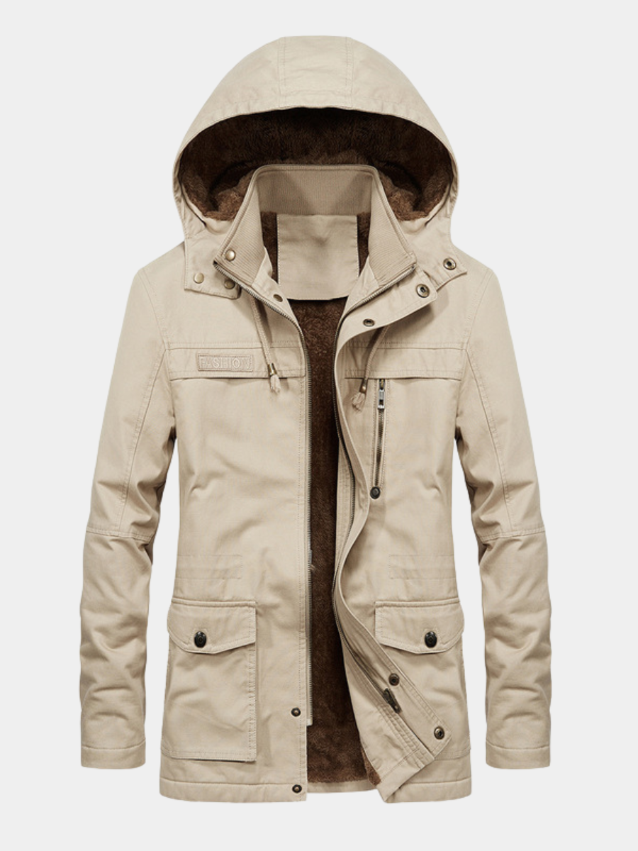 Men's Cotton Zip Front Jacket