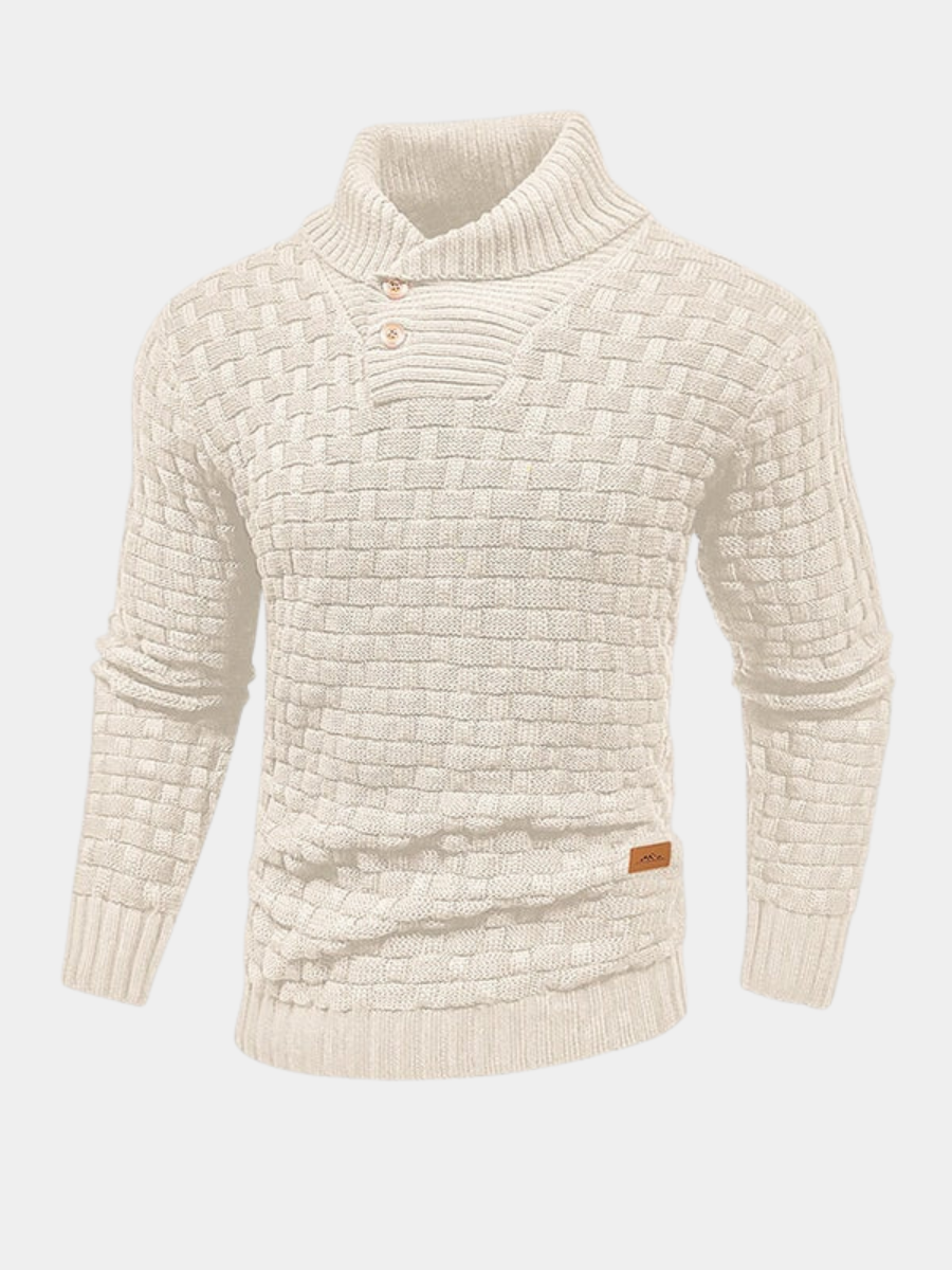 Men's Textured Thermal Sweater