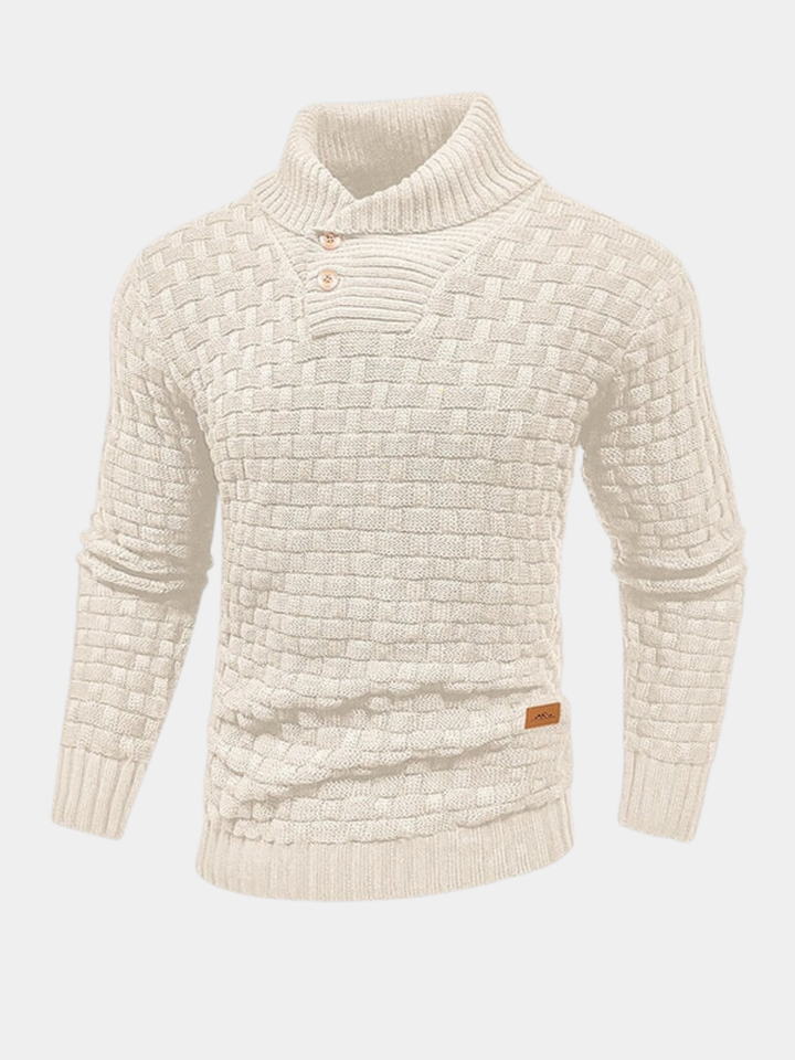 Men's Textured Thermal Sweater