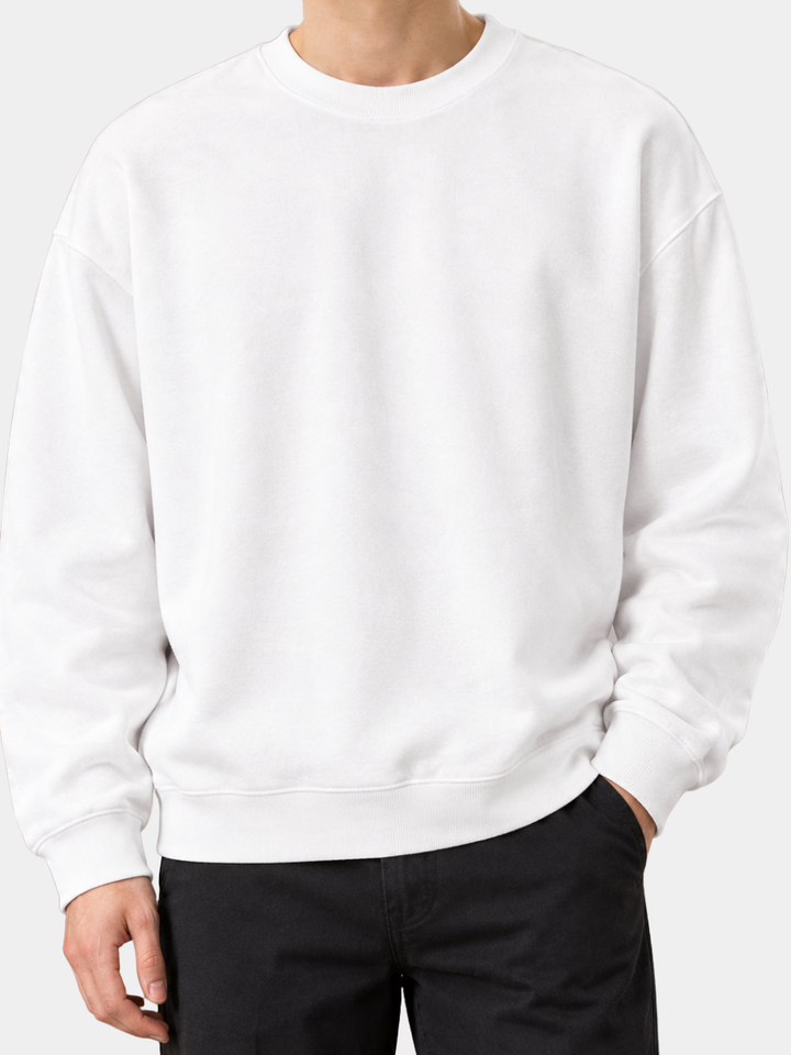 Men's Relaxed Fit Cotton Blend Sweater