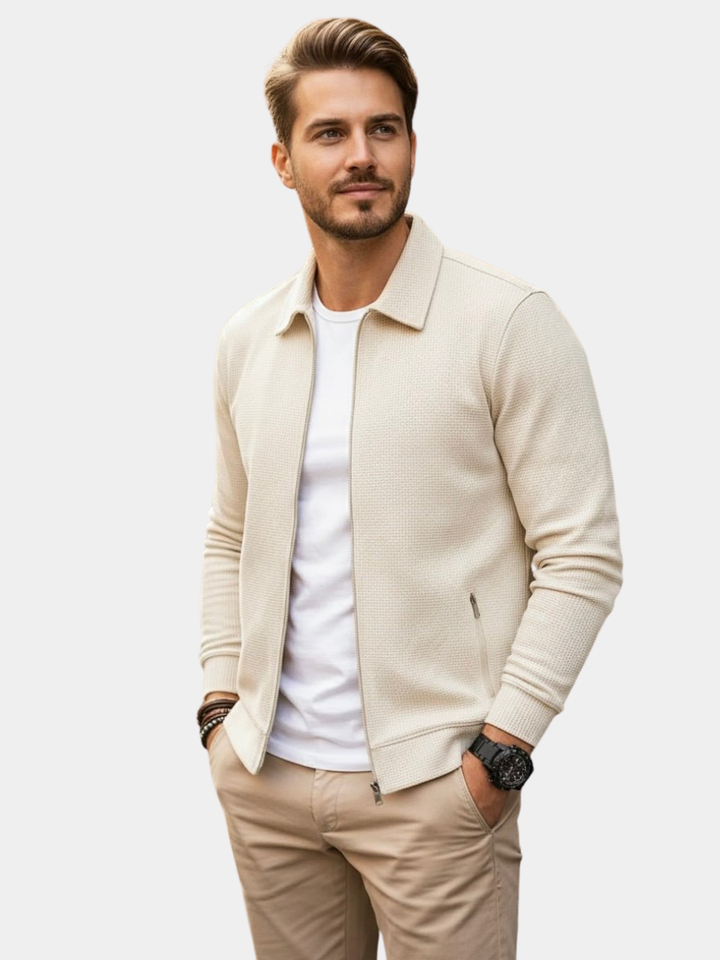 Men's Textured Zip Vest