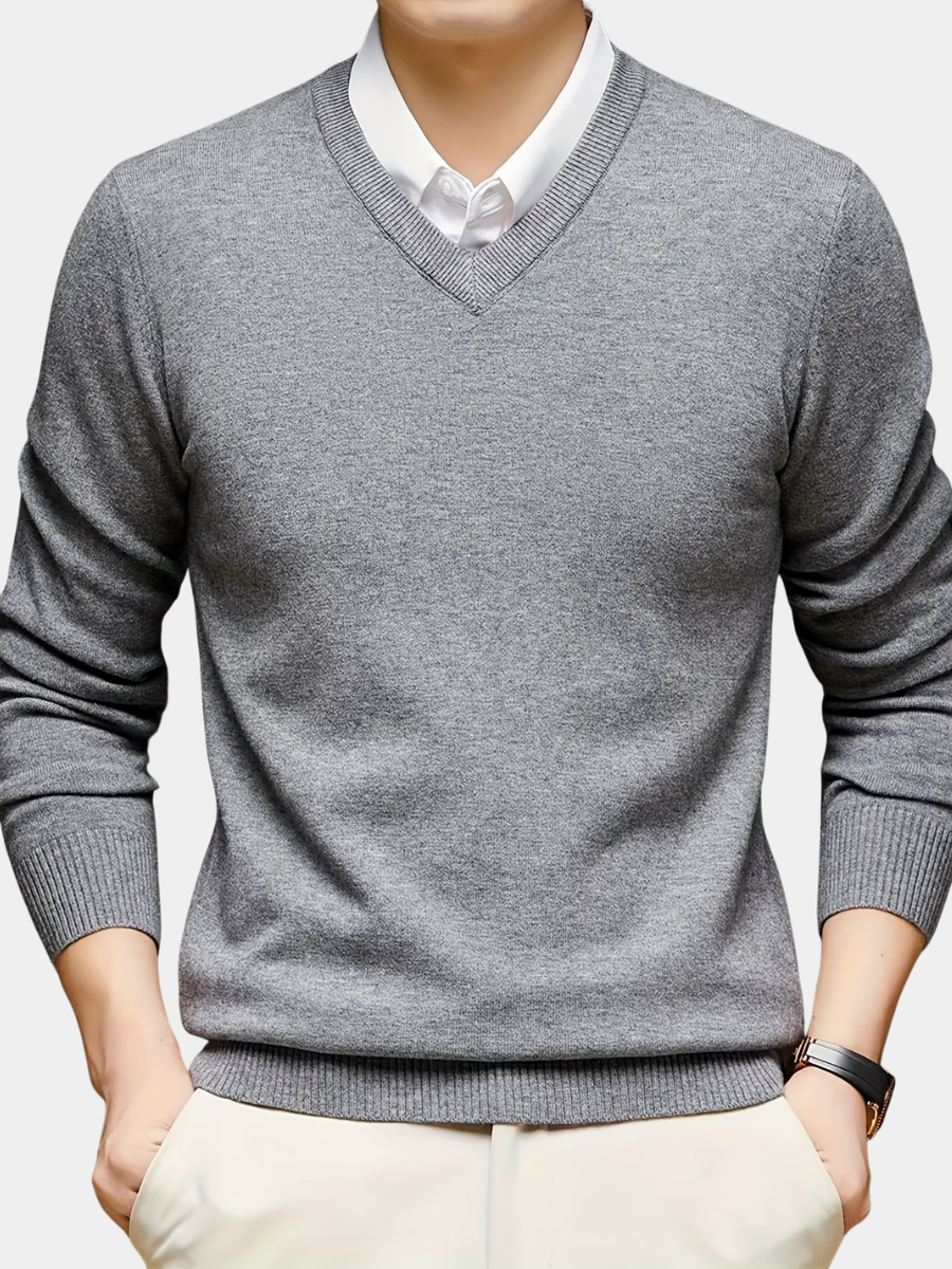 Men's Solid Rayon Sweater