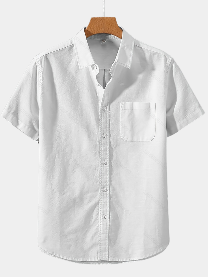 Men's Loose Fit Linen Shirt