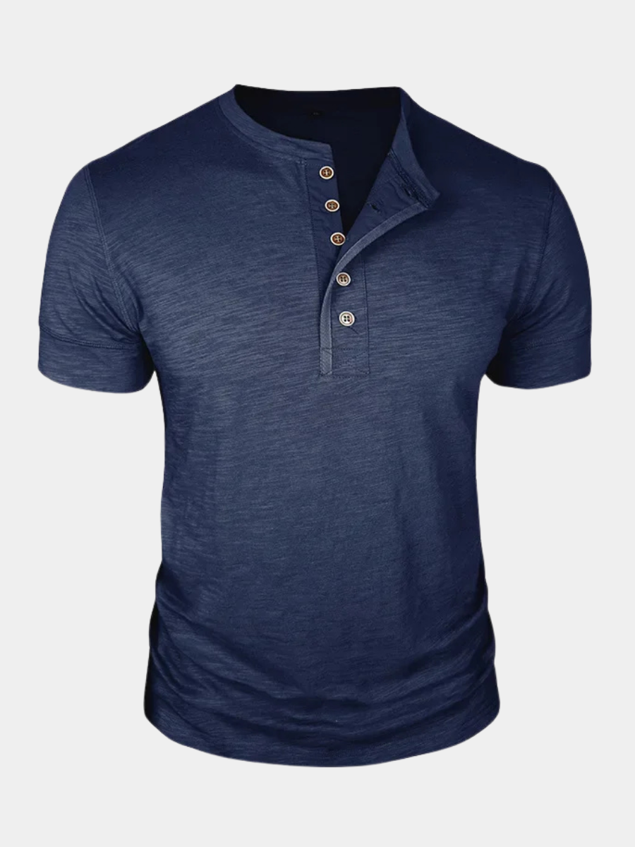 Men's Henley Neck T-Shirt