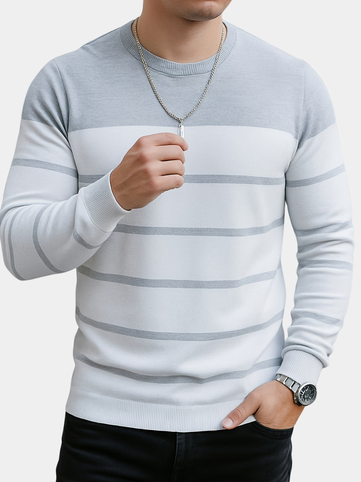 Men's Striped Knit Sweater