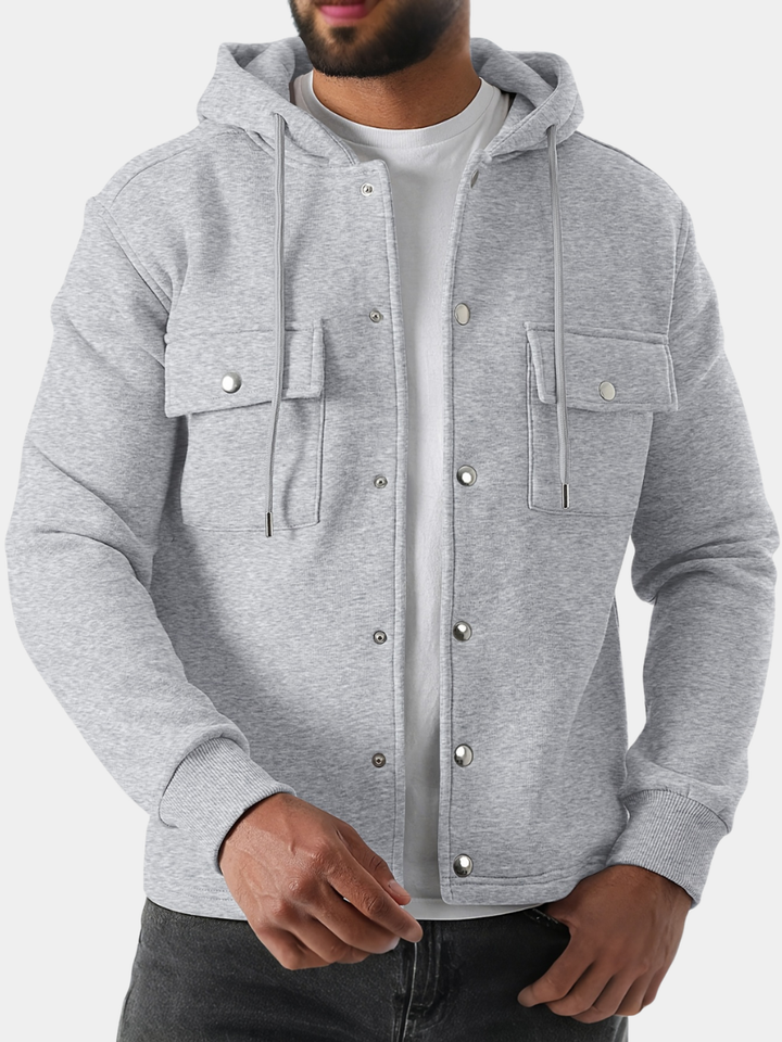 Men's Solid Knit Hoodie