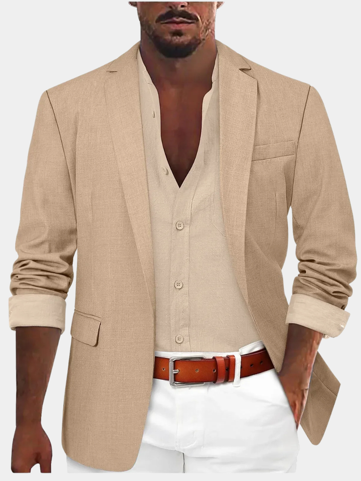 Men's Lightweight Linen Blazer