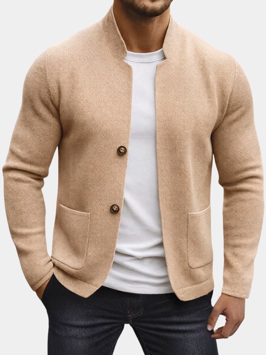 Men's Textured Knit Jacket
