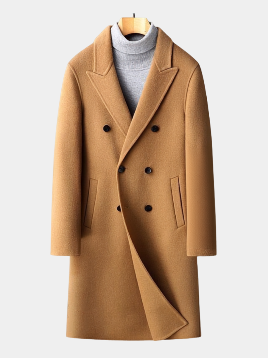 Men's Mid-Length Lapel Coat