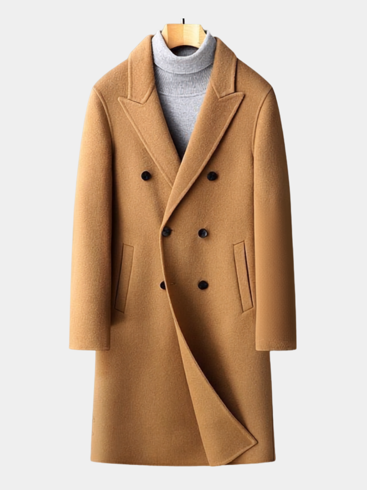 Men's Mid-Length Lapel Coat