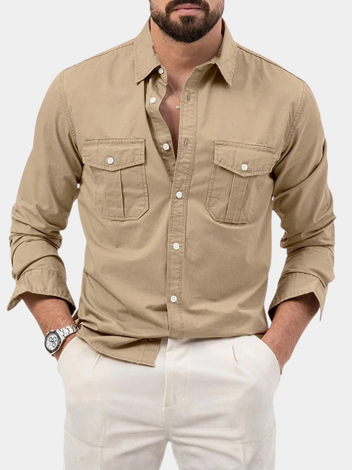 Men's Wrinkle Resistant Button Shirt