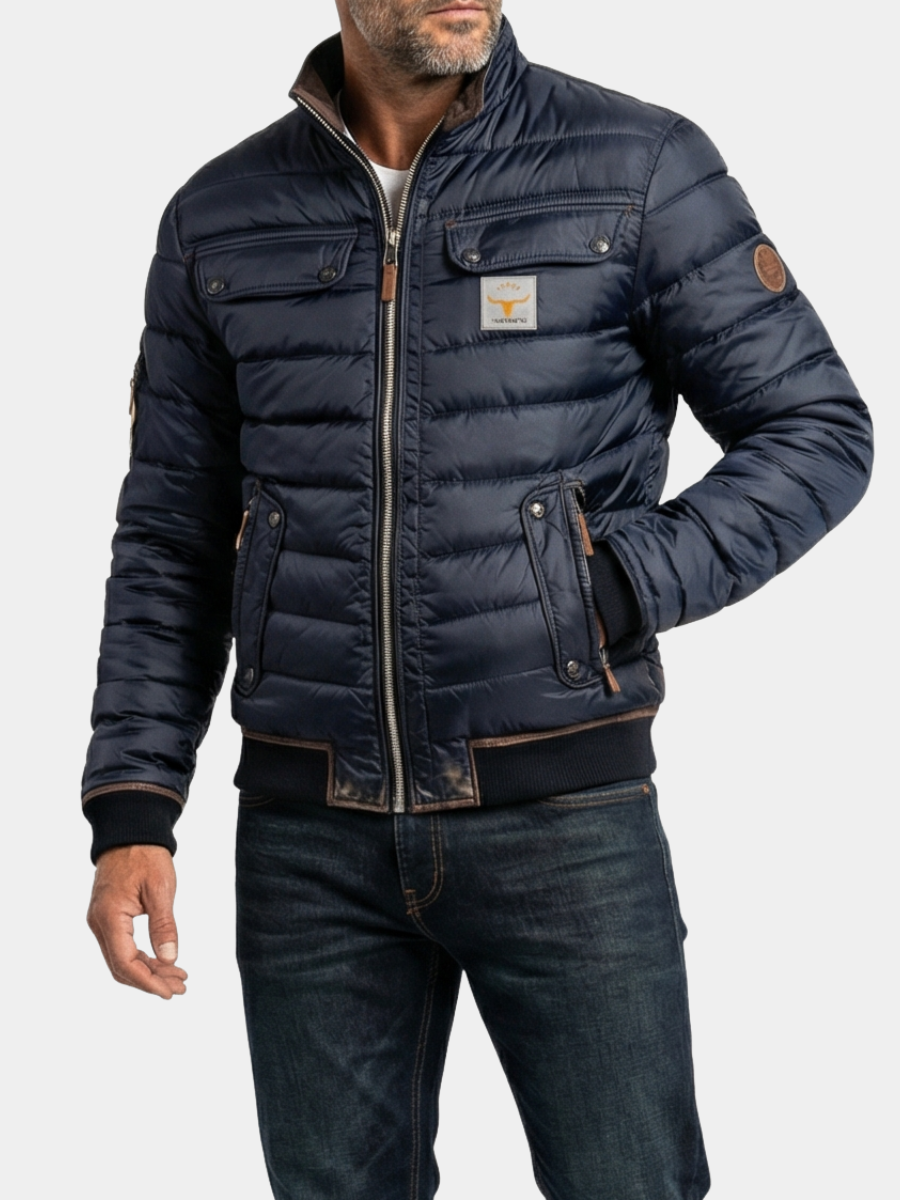 Men's Vintage Stand Collar Jacket