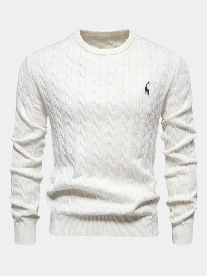Men's Textured Cable Sweater