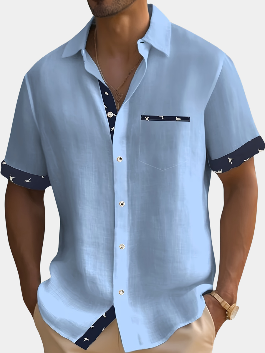 Men's Lapel Summer Shirt